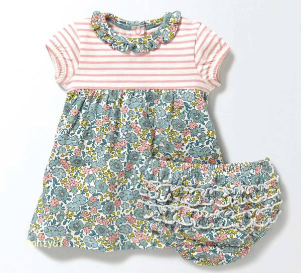 ◆◆SALE◆◆【新品UK購入】ミニボーデンminiboden■フラワーワンピース■100-105cm/3-4歳■在庫一掃花柄ボーダー英国人気ブランドイギリス_画像2