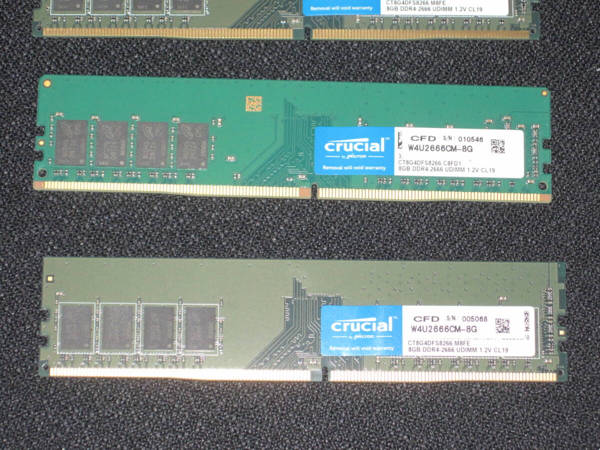 Crucial DDR4-2666 8GB 4 pieces set desk top 