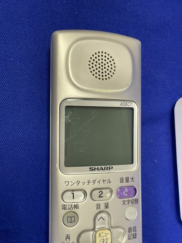 除菌済 送料185円 シャープ コードレス 電話機 子機 JD-KS210 シルバー (管理NO,02204)の画像2