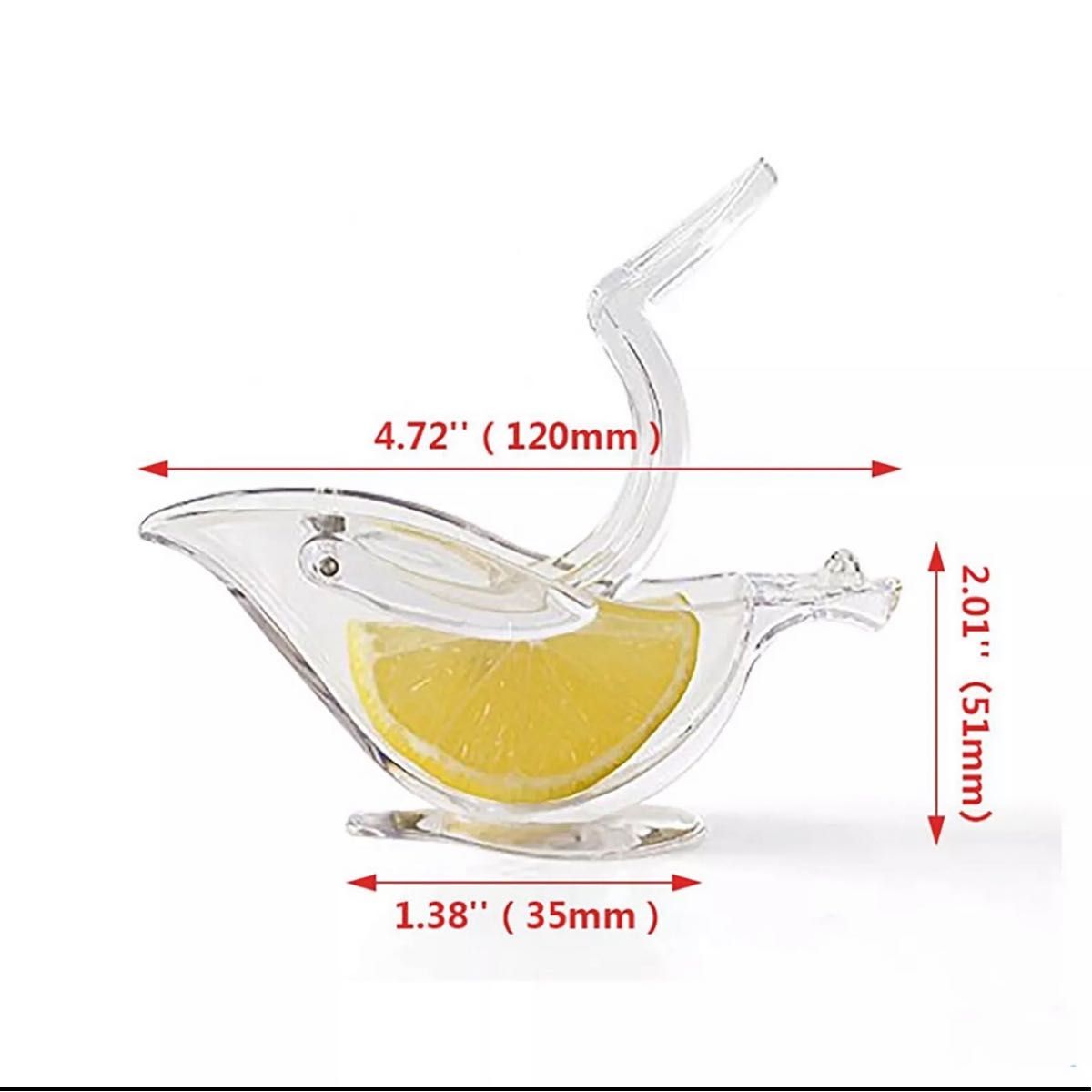 小鳥型　3個セット　レモン絞り器　カクテル　樹脂容器　可愛い小鳥型　bird 檸檬　レモンサワー　ライム絞り器　ライム　