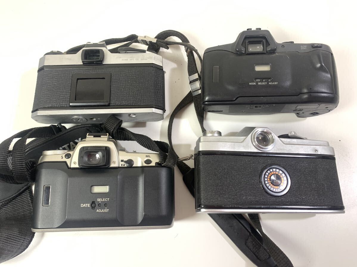 [ Junk ] film camera camera lens large amount . summarize set Canon PENTAX Nikon MINOLTA operation not yet verification SY
