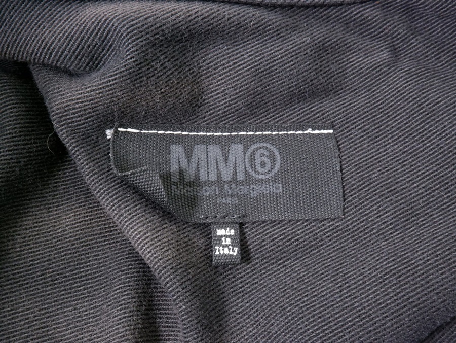 MM6/エムエム6(Maison Margielaメゾンマルジェラ) 2020SS 加工ブラックデニムジャケット Gジャン [LJKA74499]_画像7