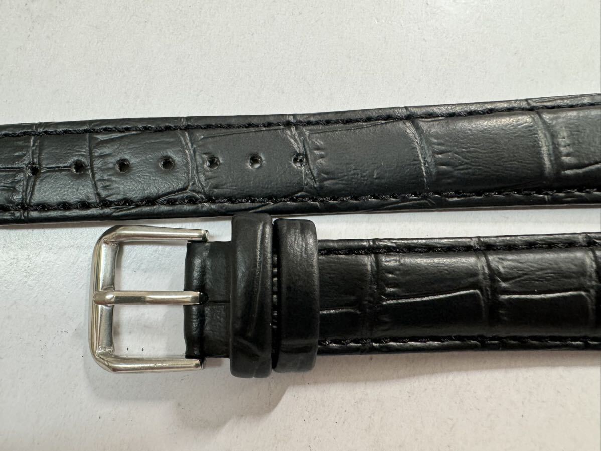 定形外送料120円～ 18mm ベルト 腕時計 レザーベルト  革ベルト watch leather bracelet 型押し 7の画像5