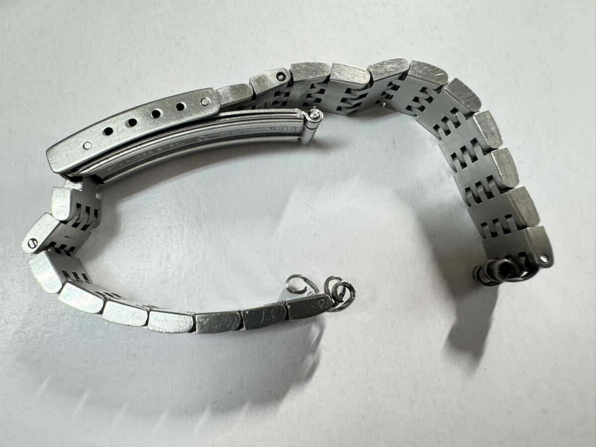 オメガ　5915 ベルト　OMEGA stainless steel bracelet 金属ベルト　エンドピースなし　レディース　バックル　176-2_画像9