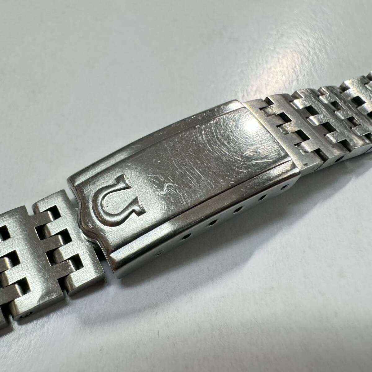 オメガ　5915 ベルト　OMEGA stainless steel bracelet 金属ベルト　エンドピースなし　レディース　バックル　176-2_画像1
