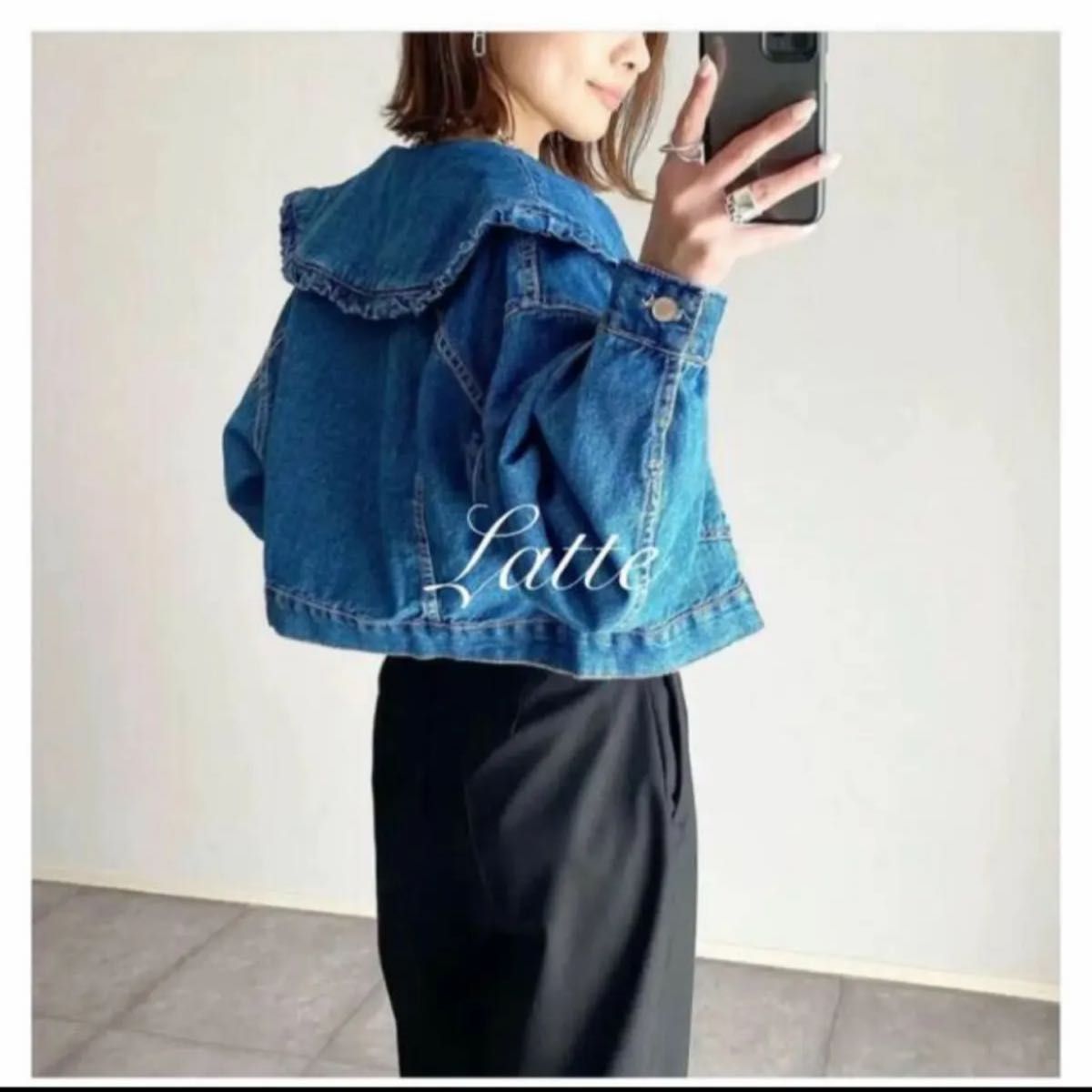 ZARA - ZARA ピーターパンカラーデニムジャケット Sの通販 by