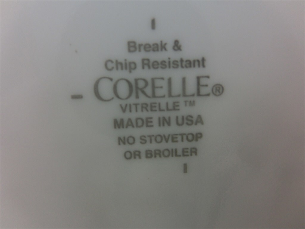 G【MK4-38】【80サイズ】▲CORELLE/コレール/プレート/5枚セット/直径 約26㎝/外箱無し/※1枚に汚れありの画像3