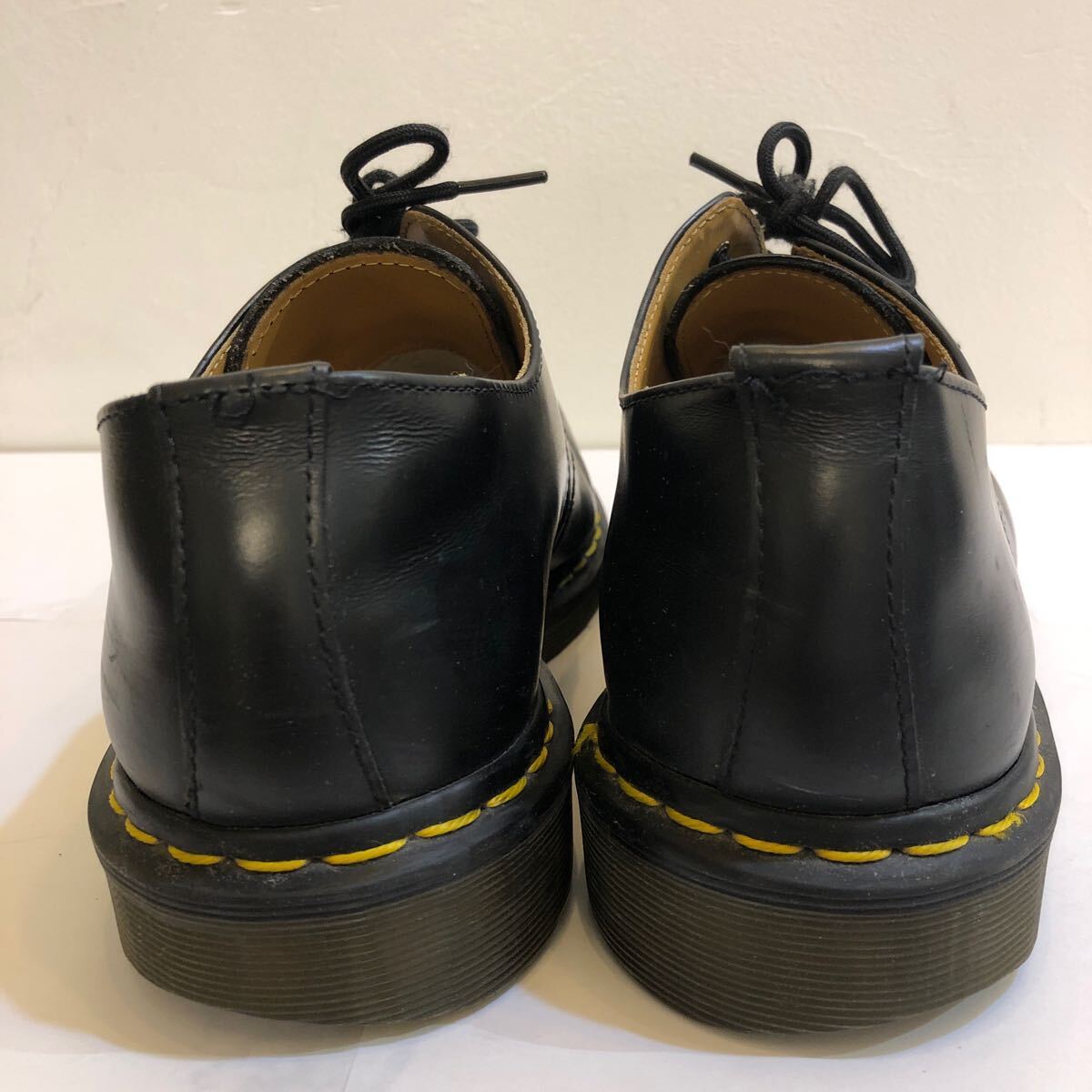 Dr.Martens Dr. Martens 3 hole iron plate entering leather shoes black UK9 EU43 shoes 