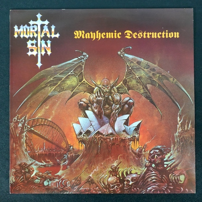 Mortal Sin Mayhemic Destruction UK盤 VERH 48 スラッシュ ヘヴィメタル_画像1