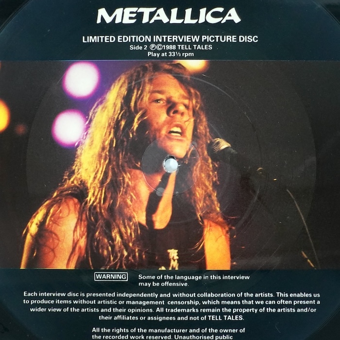 Metallica Limited Edition Picture Disc UK盤 シェイプ TTS 1007 ロック_画像5