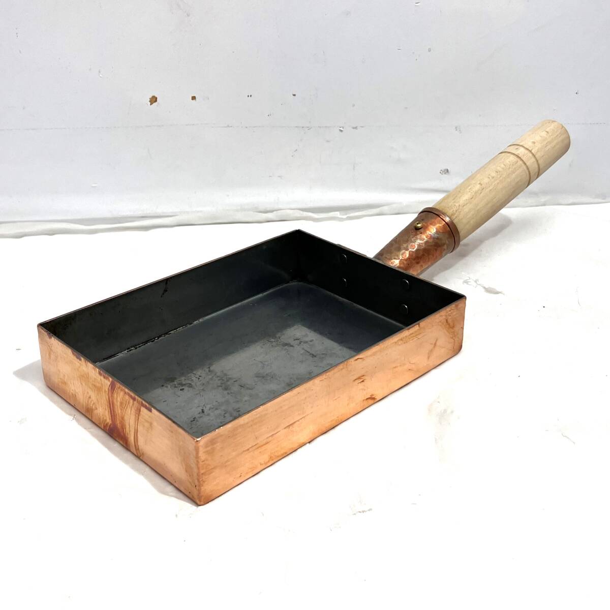 (志木)アイザワ工房 純銅 卵焼き器 玉子焼き 関西型 12×16cm 調理器具 _画像1