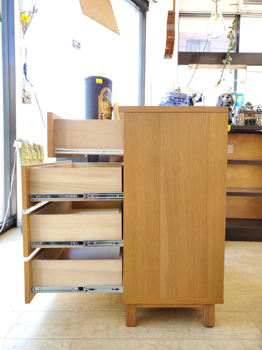 Yahoo!オークション - 無印良品 MUJI ワイド 4段チェスト 引出し Yahoo!オークション - 無印良品 MUJI ワイド 4段チェスト 引出し
