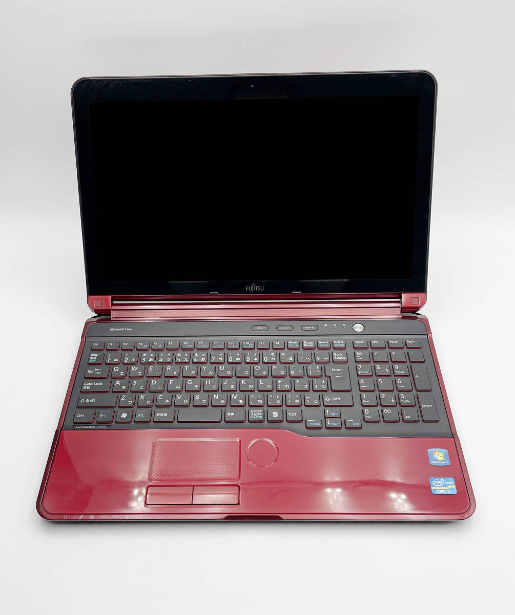 富士通LIFEBOOK AH77 E / FMVA77ERKSノートパソコン / Core i7 2670QM/ 爆速SSD 128GB /メモリ8GB/カメラ/ブルーレイ/15.6インチの画像2