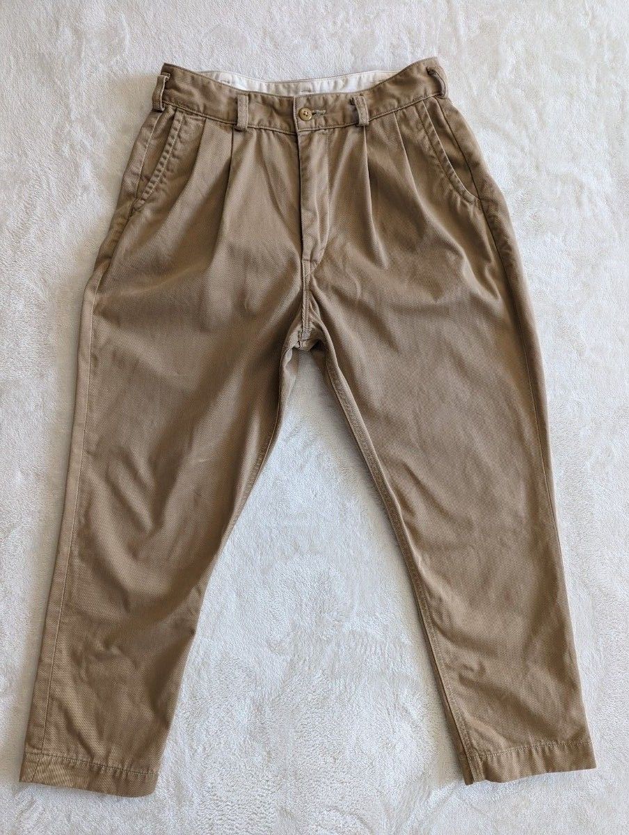 orSlow オアスロウ　BILLY JEAN 2タックチノトラウザーズ　size1/カーキ