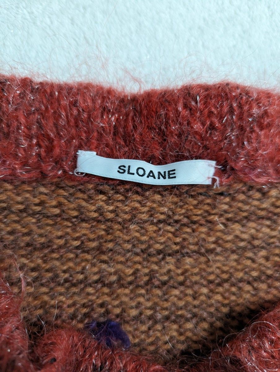 SLOANE スローン　デコレーションニット　ウール100%/日本製