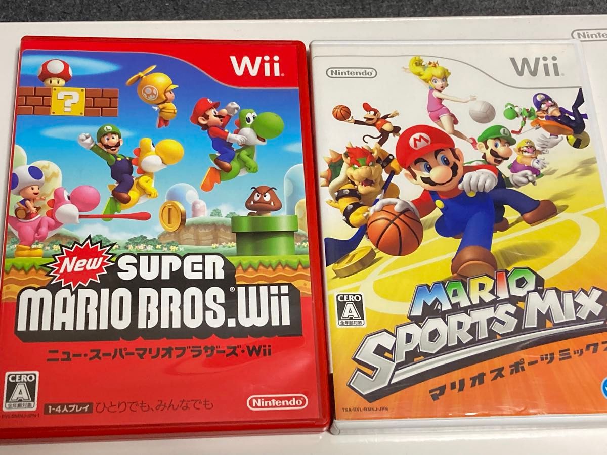 Wii  スーパーマリオブラザーズ  マリオスポーツミックス セット売り