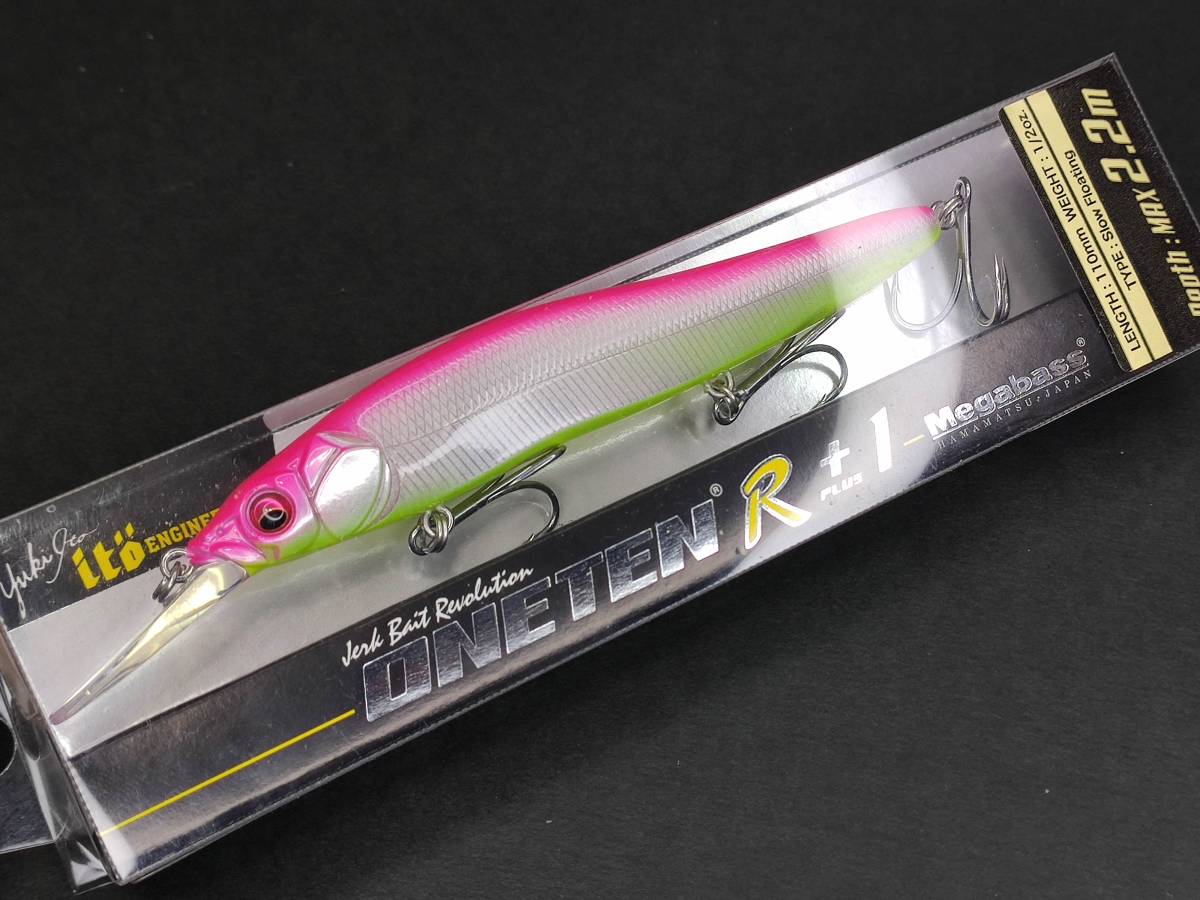 J95864 (未使用) 新品 メガバス megabass ワンテンR プラス1 塾長ピンク / ONETEN R+1 1/2oz_画像1