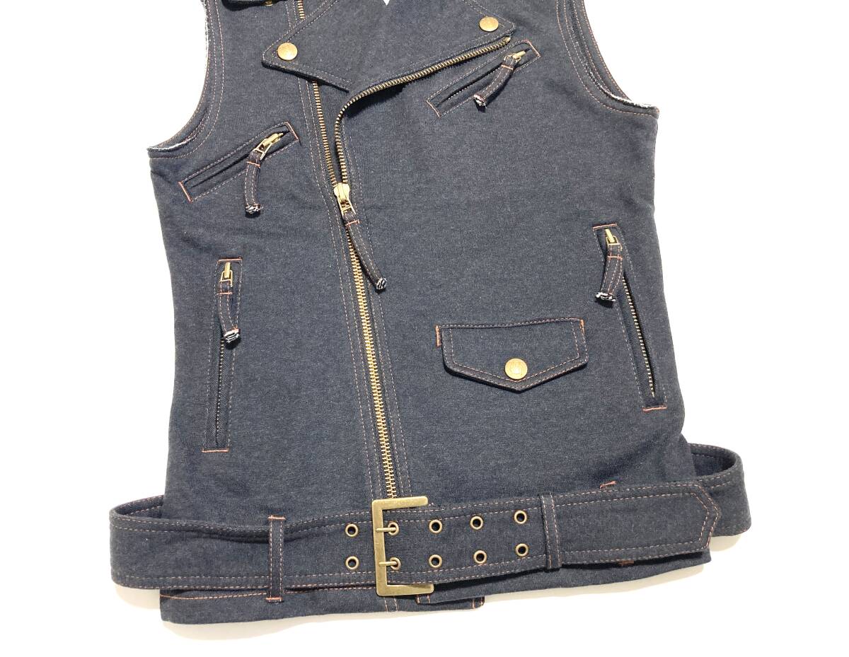 Jean Paul GAULTIER JPG ジャンポールゴルチエ Biker Vest ベスト ジャケット 40_画像3