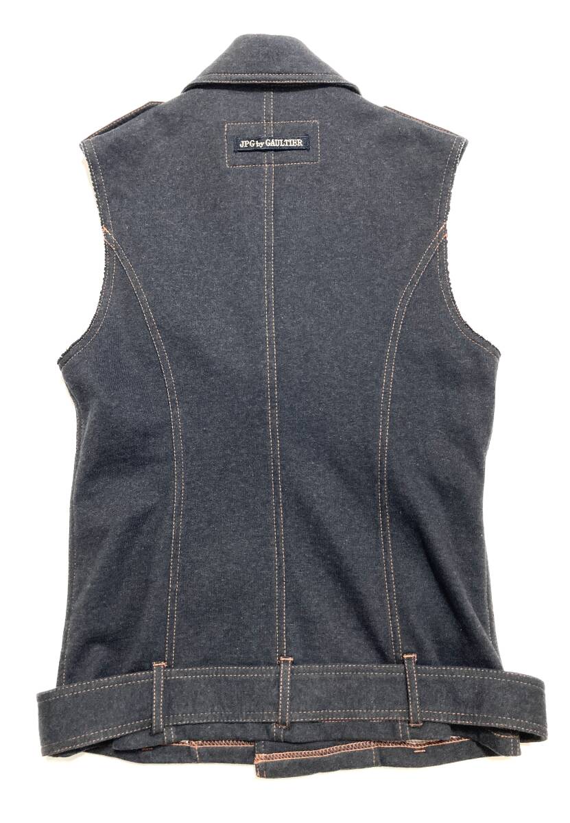 Jean Paul GAULTIER JPG ジャンポールゴルチエ Biker Vest ベスト ジャケット 40_画像2