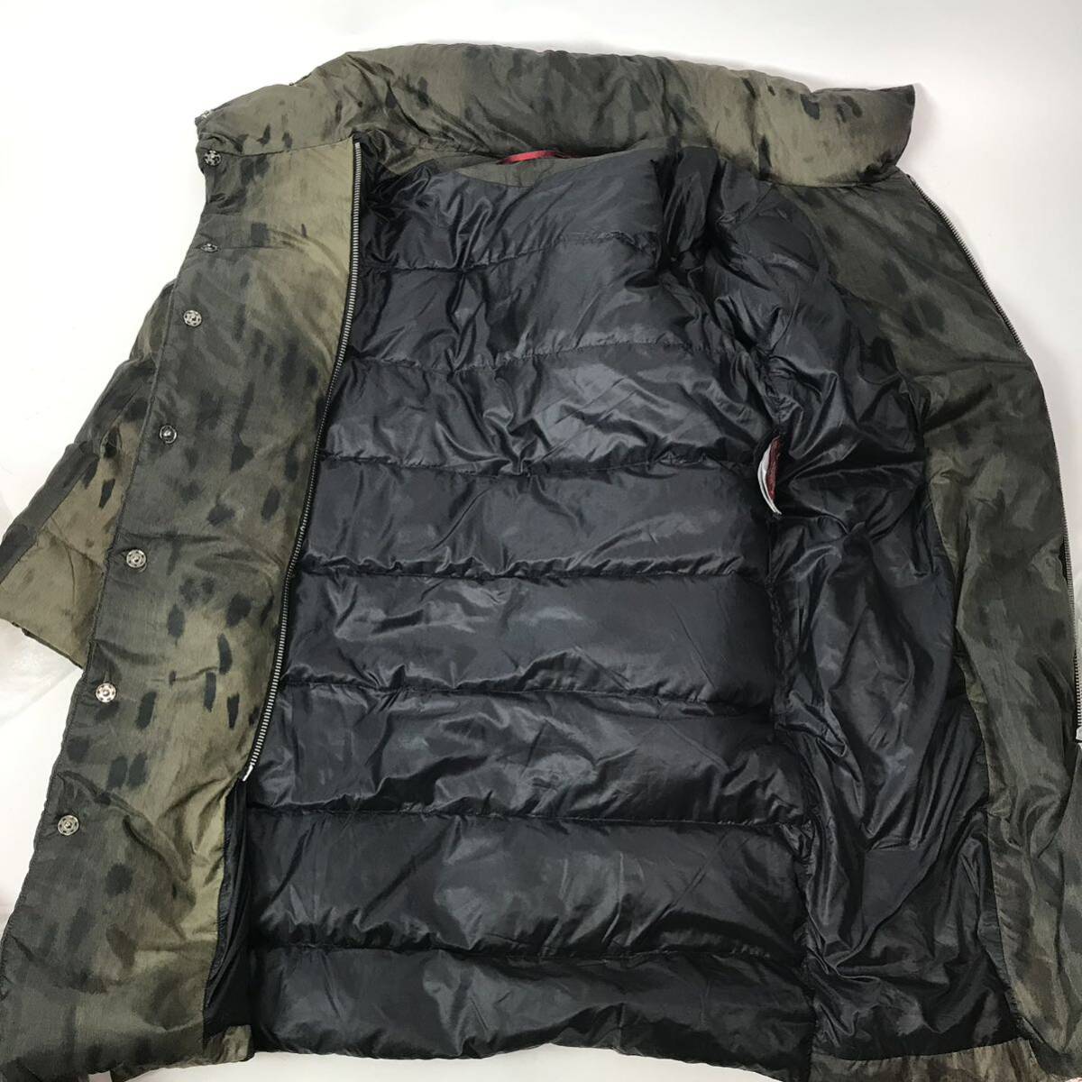 h371 レア MONCLER モンクレール ダウンジャケット ダウンコート KATIEN レディース アウター 1 カーキ 正規品 赤タグの画像4