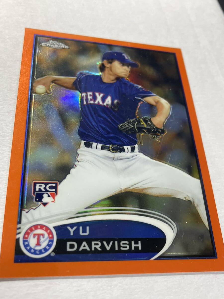 ダルビッシュ有 2012 Topps Chrome ORANGE REFRACTOR リフラクター Yu Darvish Rookie Card MLBカード_画像2