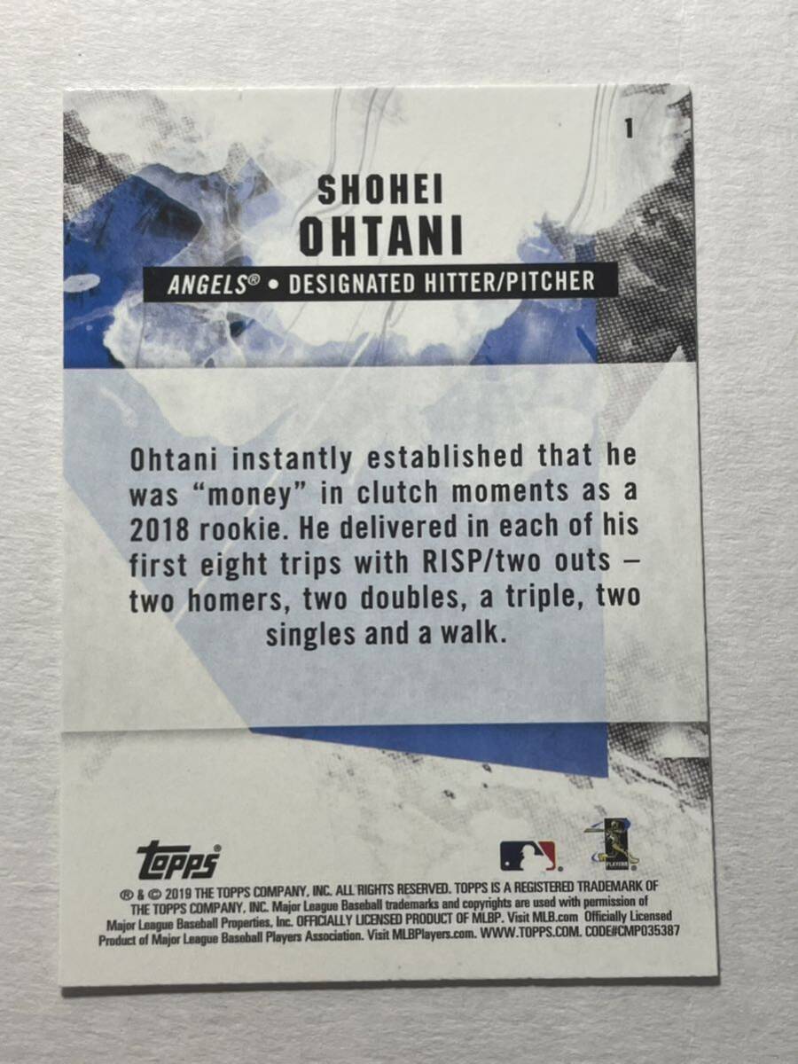 大谷翔平 2019 Topps Fire Base Shohei Ohtani MLBカードの画像2