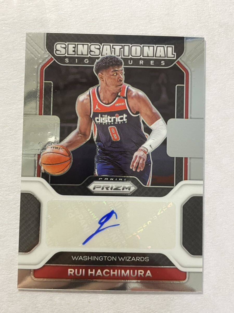 八村塁 2021 Prizm Sensational Signatures サインカード Rui Hachimura Autograph レイカーズ NBAカードの画像1