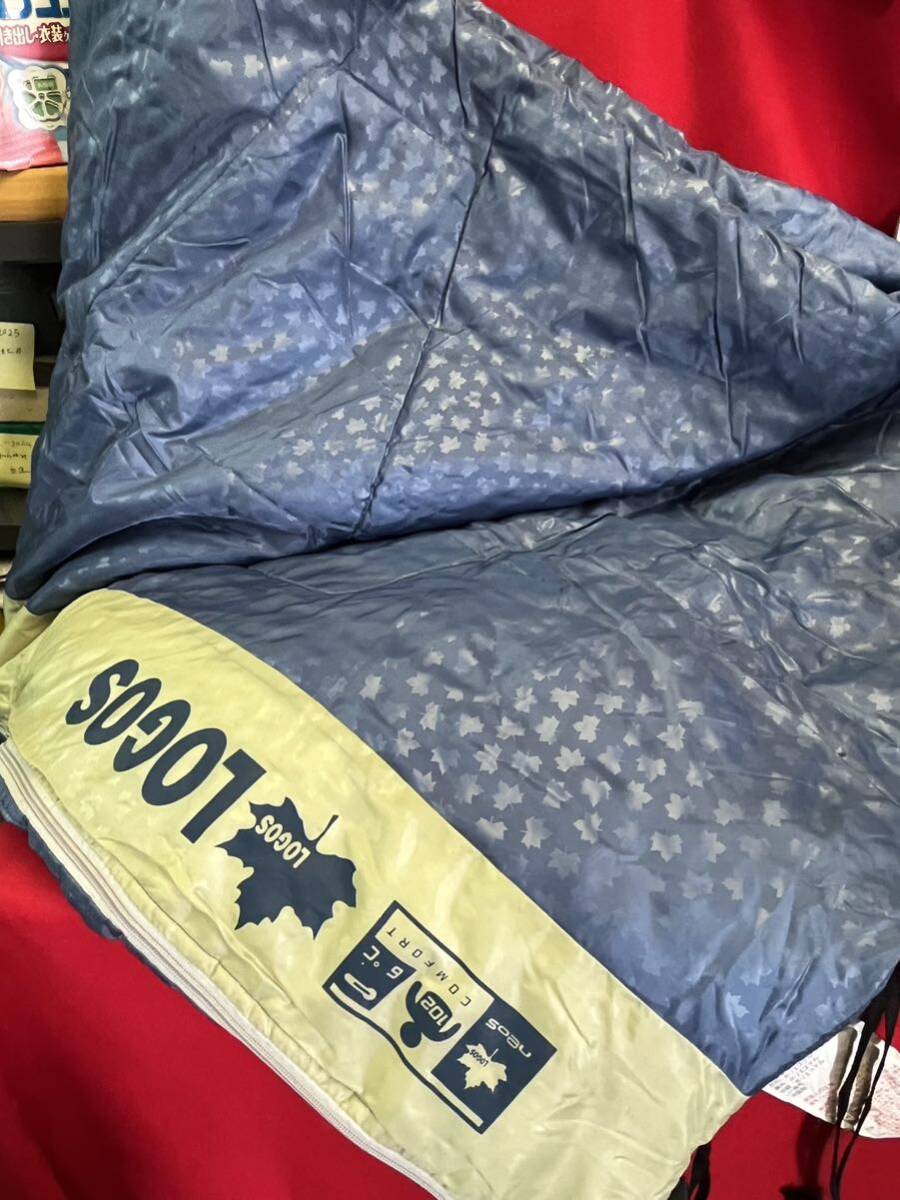 LOGOS sleeping bag outdoor camp Logos sleeping area in the vehicle camp supplies blue circle wash sleeping bag Family 80 centimeter ×190 centimeter 