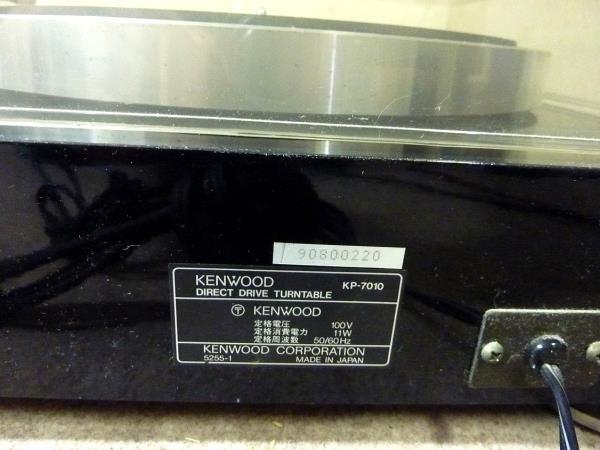 ◆ジャンク/KENWOOD/レコードプレーヤーKP-7010◆_画像10