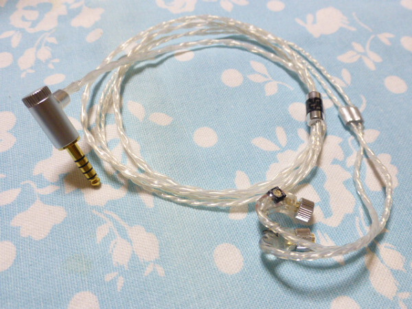 JH Audio 4ピン 用 オーグライン 4 4mm5極 L字 低音 一体型 JH Audio 4ピン 用 オーグライン 4 4mm5極 L字 低音 一体型