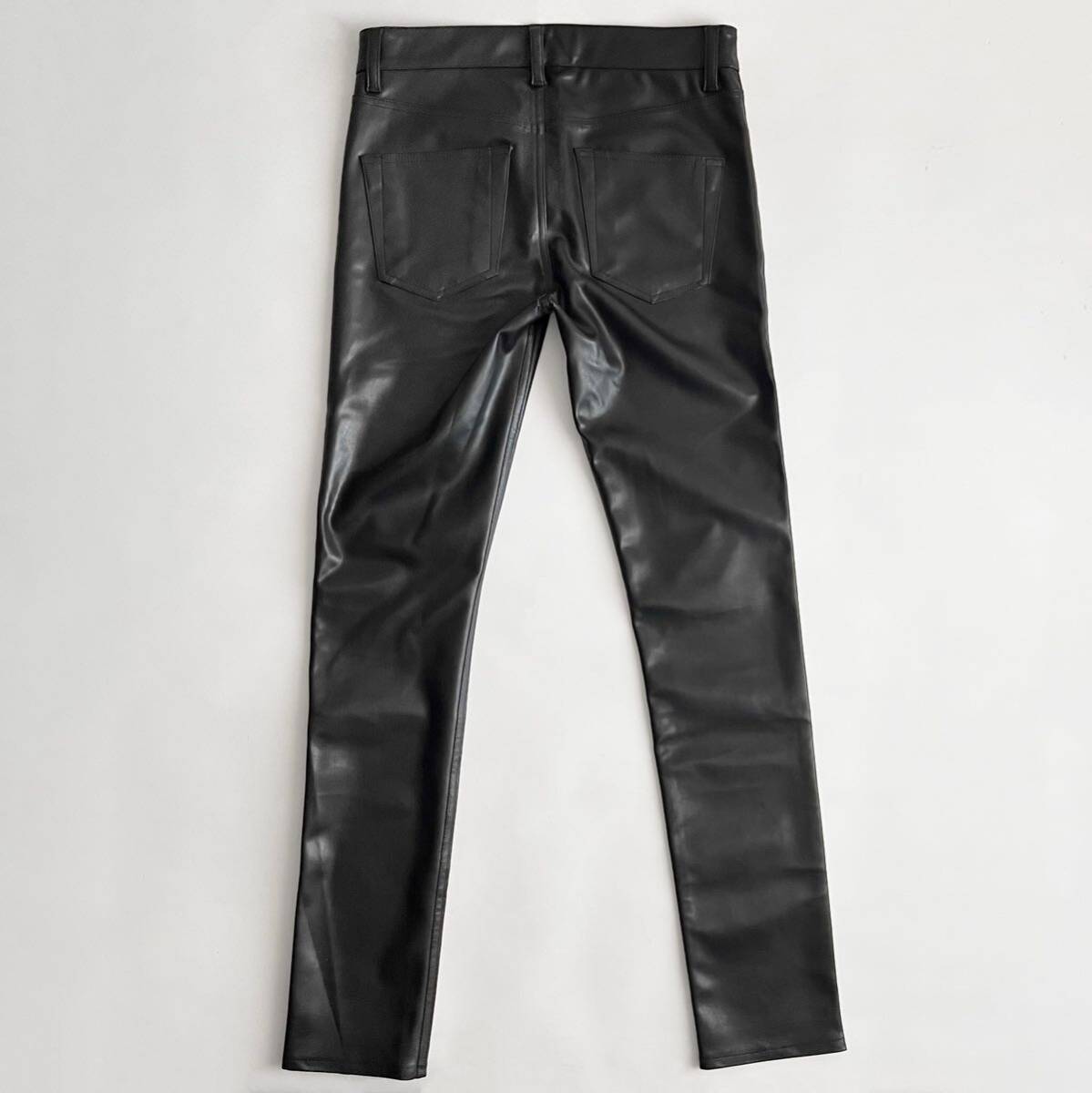 希少 国内正規品 RICK OWENS DRKSHDW リックオウエンス ダークシャドウ 20AW ブラック黒 Tyrone レザーパンツ サイズ29 メンズ _画像3