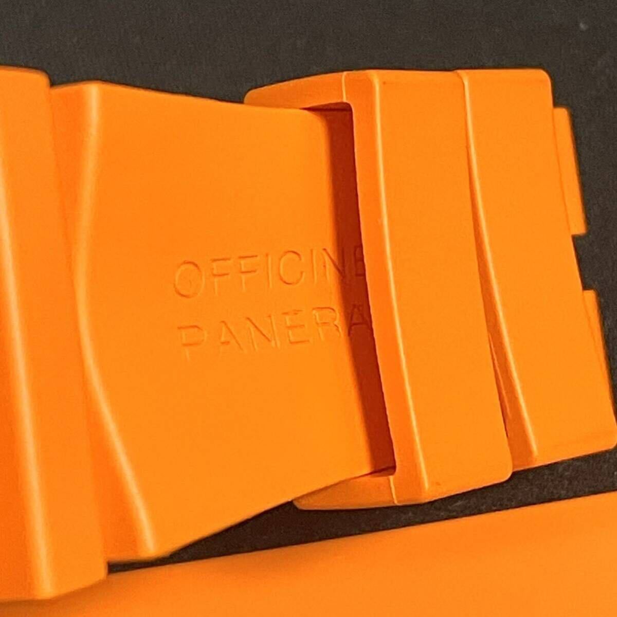  new goods unused OFFICINE PANERAI Officine Panerai original rubber belt orange free shipping 