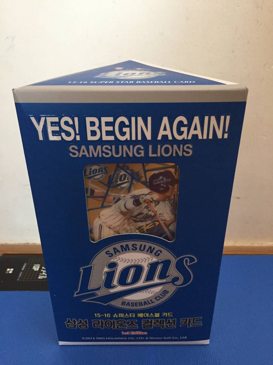 韓国プロ野球　KBOリーグ　スーパースターベースボールカード　BOX　SAMSUNG LIONS　トレーディングカードゲーム　TCG　新品
