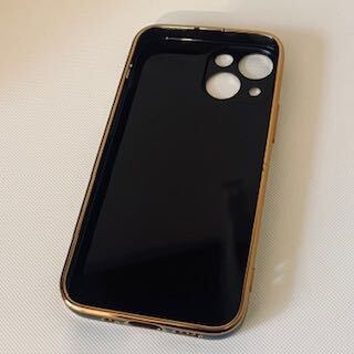 【未使用・試着のみ】iphone 13mini ケース カバー ブラック×ゴールド TPU アイフォンの画像6