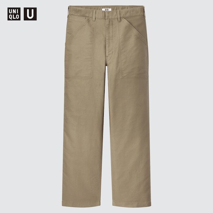 Uniqlo U ワイドフィットワークパンツ 33 KHAKI カーキ ユニクロユー クリストフ・ルメール MEN 85の画像9