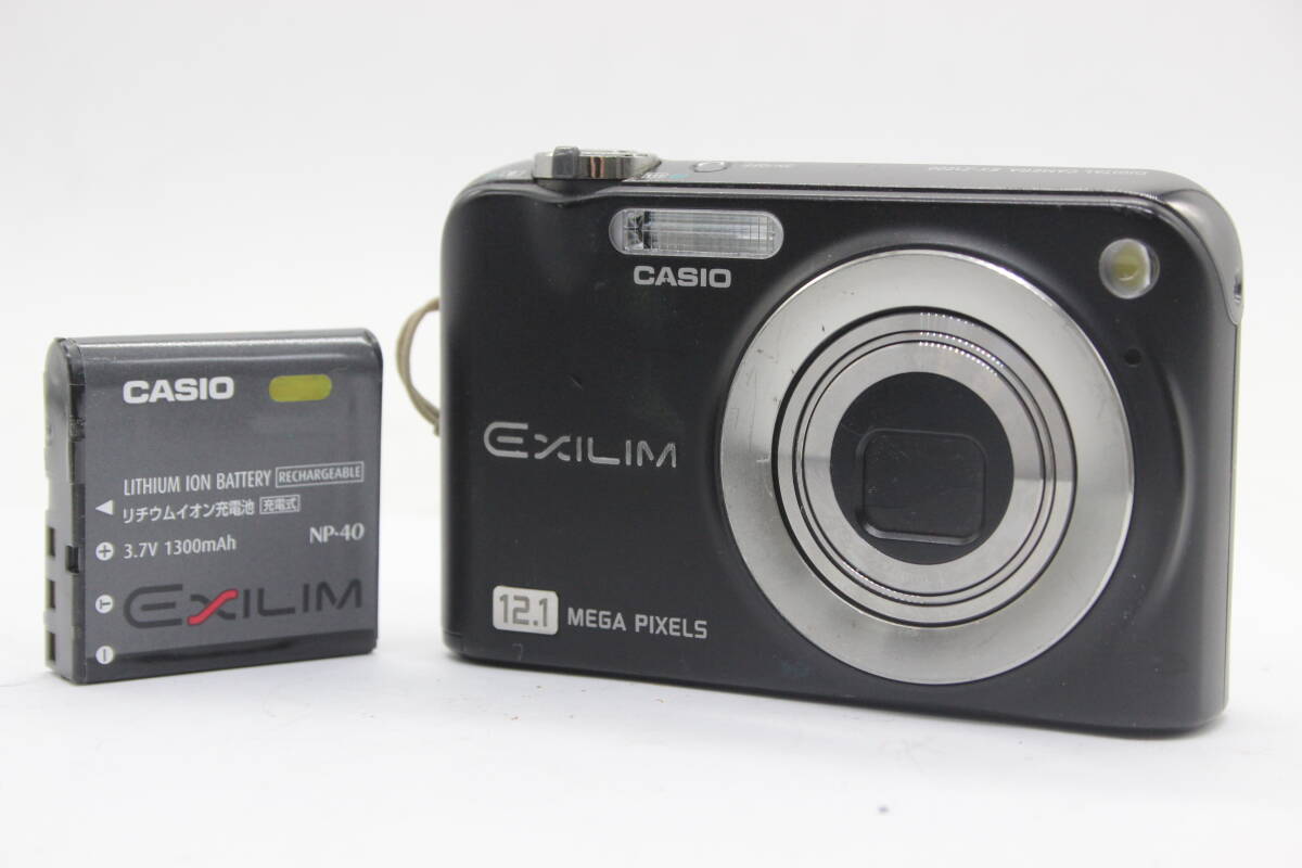 【返品保証】 カシオ Casio Exilim EX-Z1200 ブラック 3x バッテリー付き コンパクトデジタルカメラ s7403