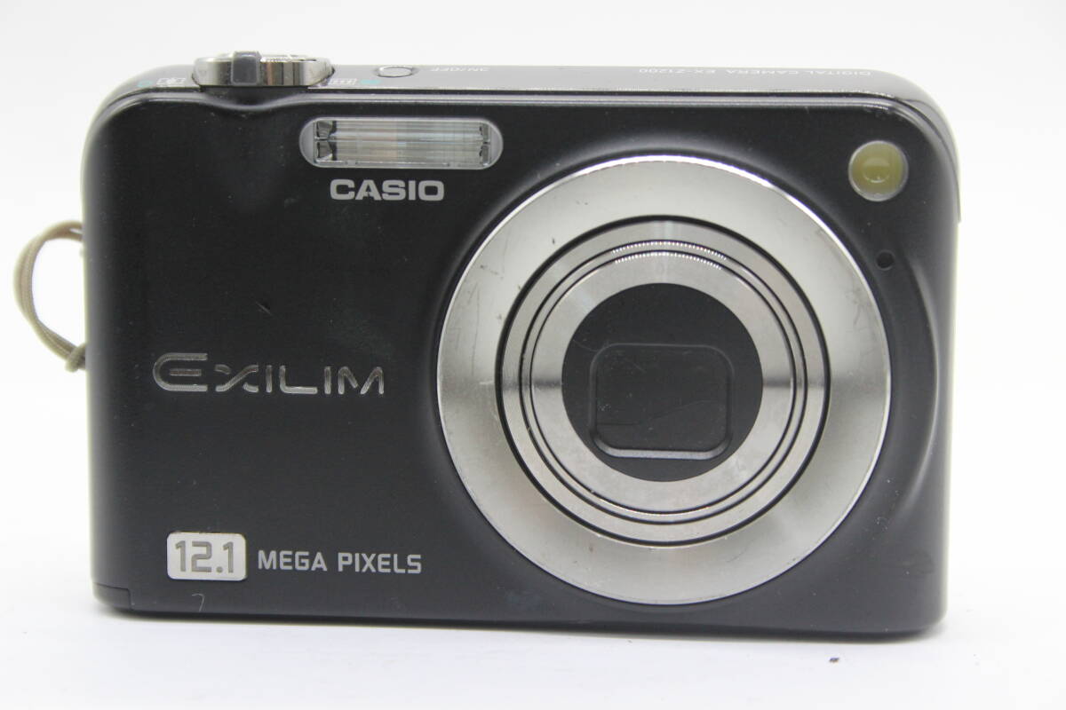 【返品保証】 カシオ Casio Exilim EX-Z1200 ブラック 3x バッテリー付き コンパクトデジタルカメラ s7403_画像2