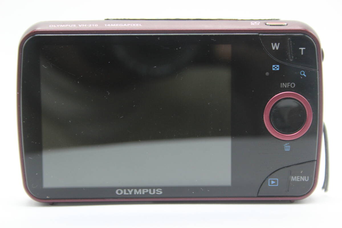 【返品保証】 オリンパス Olympus VH-210 レッド 5x Wide バッテリー付き コンパクトデジタルカメラ s7581_画像4