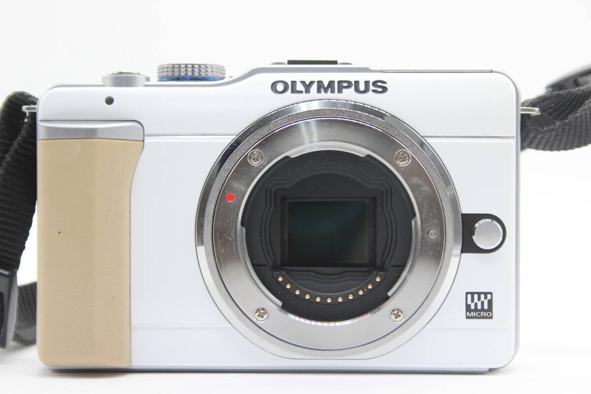 【返品保証】 オリンパス Olympus E-PL1 ホワイト 14-42mm F3.5-5.6 バッテリー チャージャー付き ミラーレス一眼 s7663の画像2
