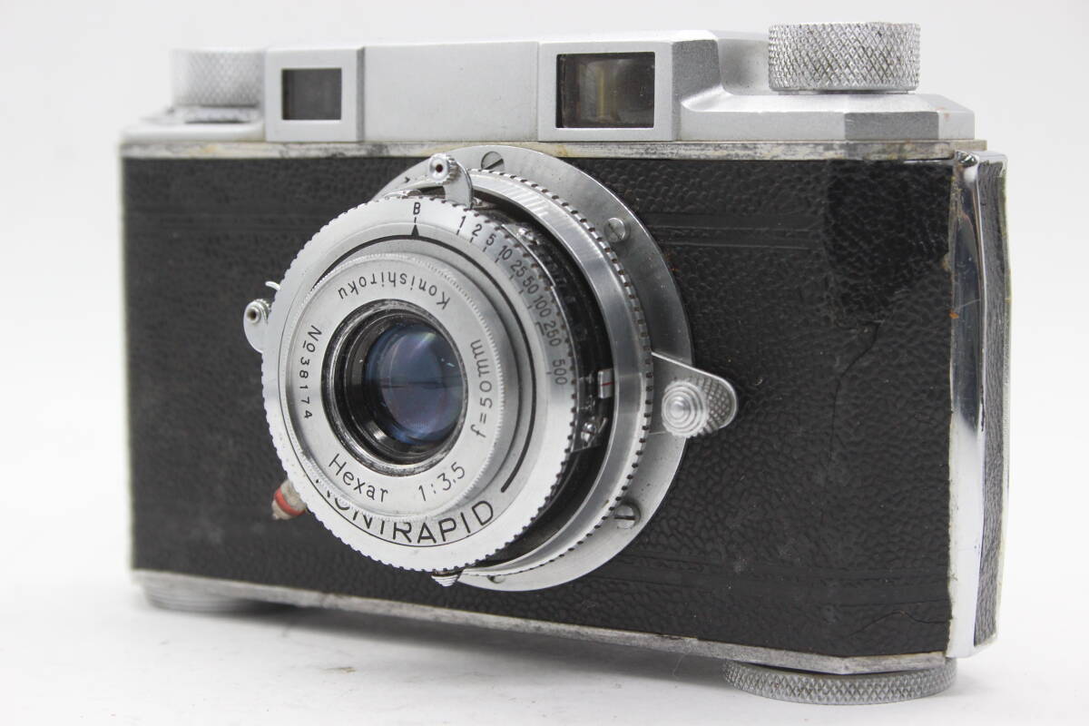【訳あり品】 コニカ KONICA Hexar 50mm F3.5 レンジファインダー カメラ s7858