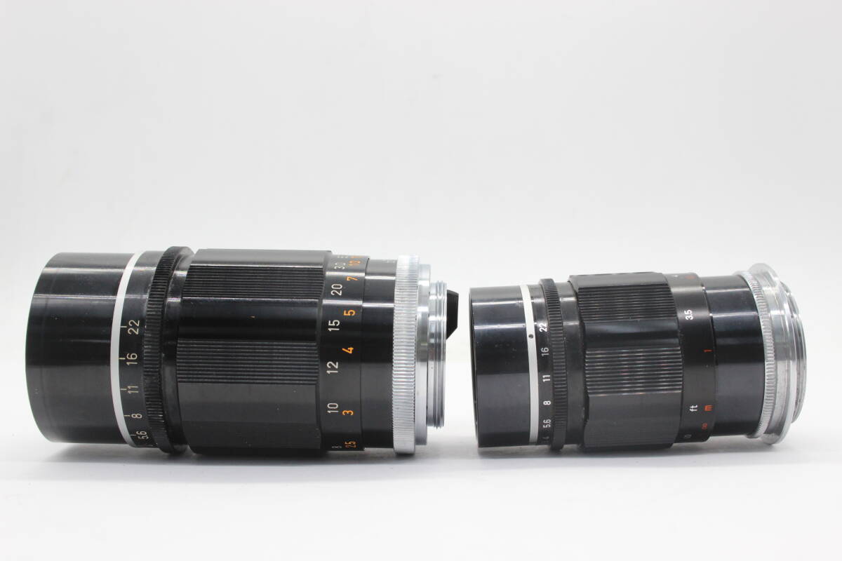 【 обстоятельства  есть  товар 】 【 оптика   2шт.  разные 】 Canon  Canon 135mm F3.5 100mm F3.5  передний и задний  cap   идет в комплекте  ...L крепление    оптика   s7952