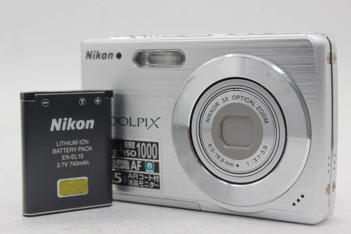 【返品保証】 ニコン Nikon Coolpix S200 3x バッテリー付き コンパクトデジタルカメラ s8226