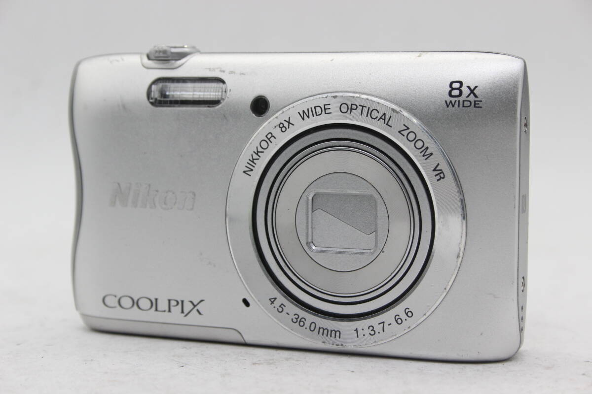【返品保証】 ニコン Nikon Coolpix S3700 8x コンパクトデジタルカメラ s8236