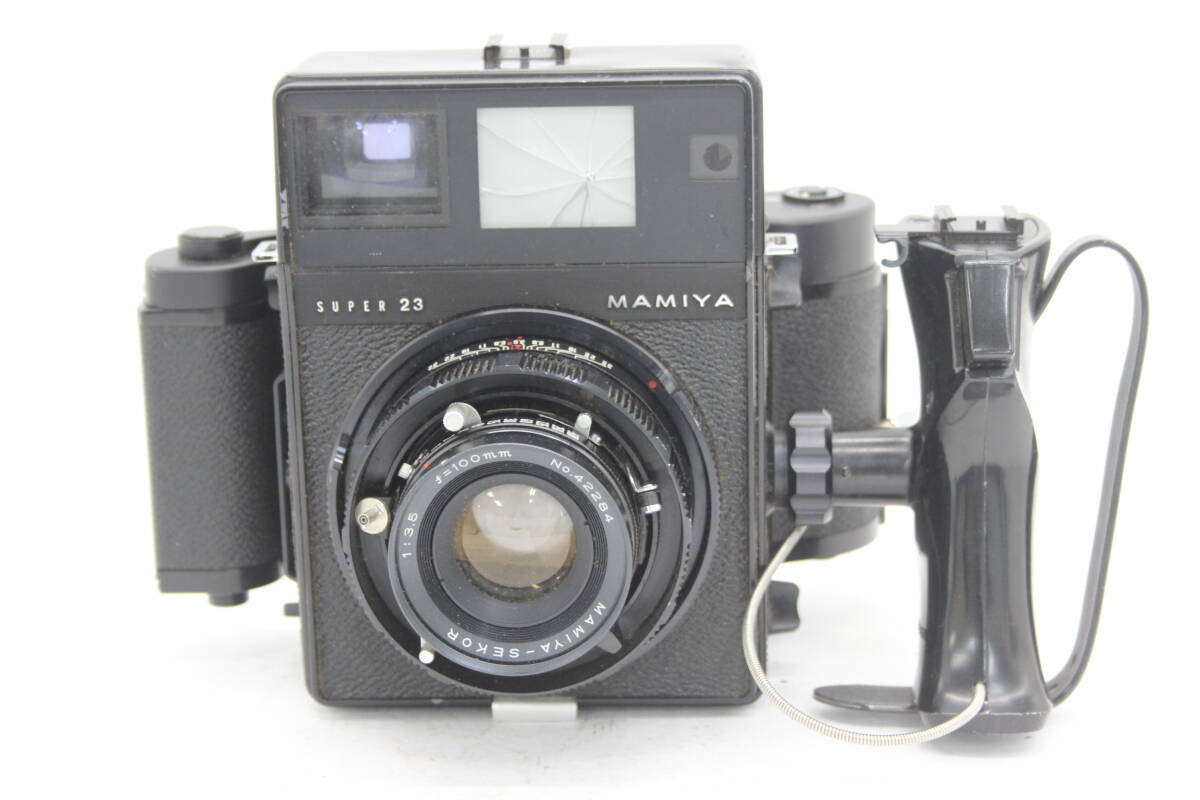 【訳あり品】 マミヤ Mamiya Super23 Mamiya-Sekor 100mm F3.5 6x9 Film Adapter 中判カメラ ボディレンズセット s8404_画像2