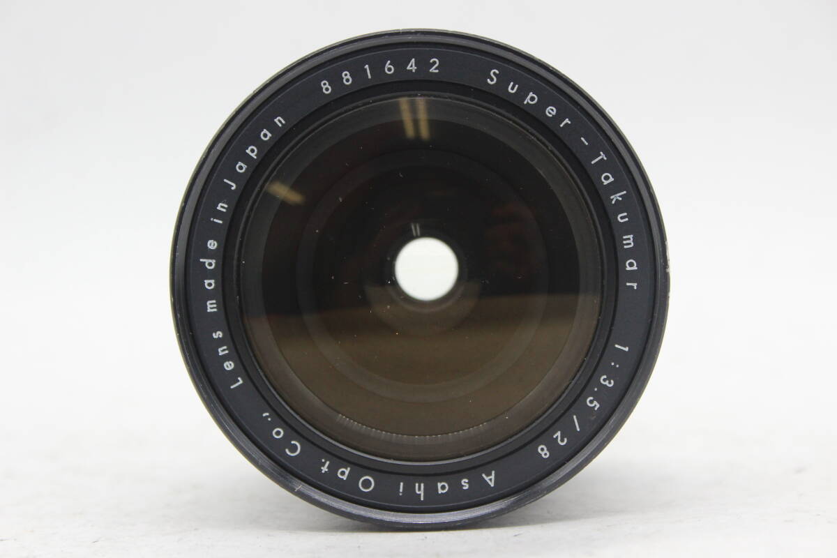 【返品保証】 ペンタックス Pentax Super-Takumar 28mm F3.5 前期型 M42マウント レンズ s8414_画像3