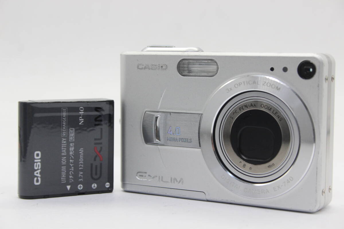 【返品保証】 カシオ Casio Exilim EX-Z40 3x バッテリー付き コンパクトデジタルカメラ s8876_画像1