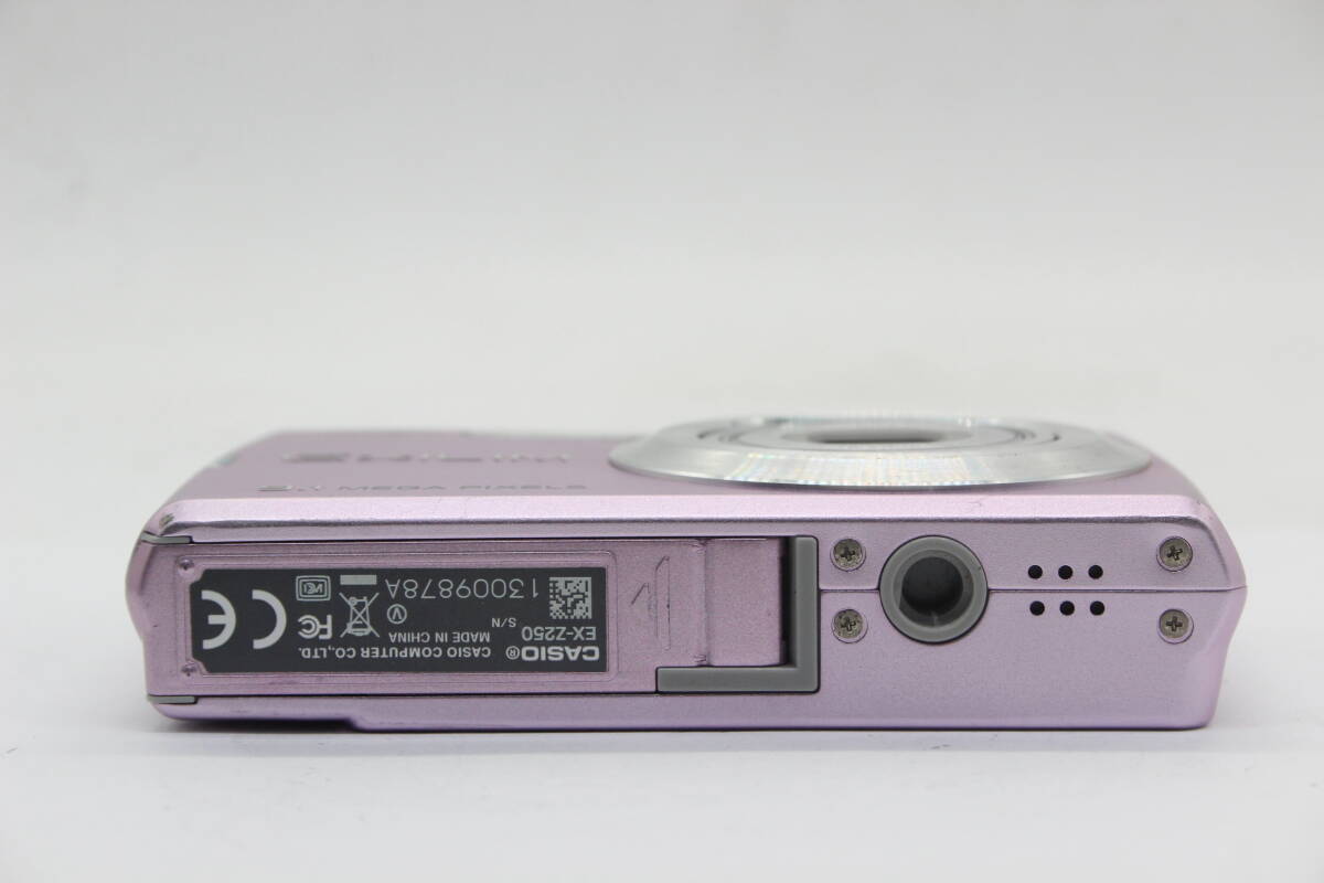 【返品保証】 カシオ Casio Exilim EX-Z250 ピンク 4x バッテリー付き コンパクトデジタルカメラ s8877_画像7