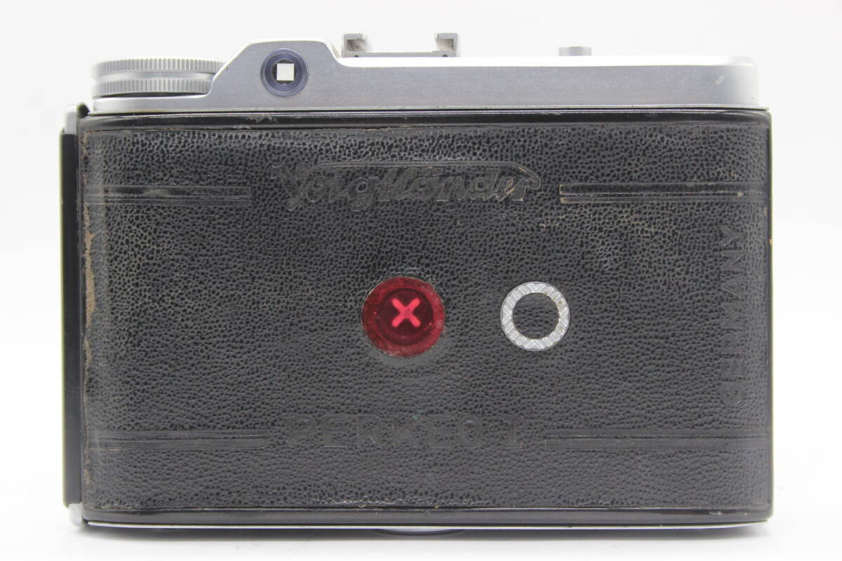 【返品保証】 フォクトレンダー Voigtlander PERKE0 I Vaskar 75mm F4.5 蛇腹カメラ s8892_画像4
