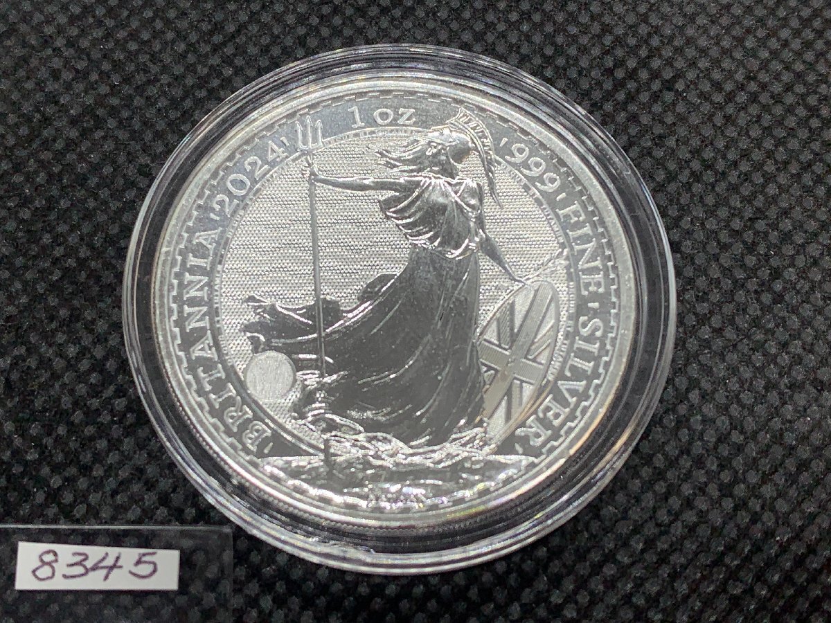 31.1グラム 2024年 (新品) イギリス「ブリタニア」純銀 1オンス 銀貨 (チャールズ3世)_画像1