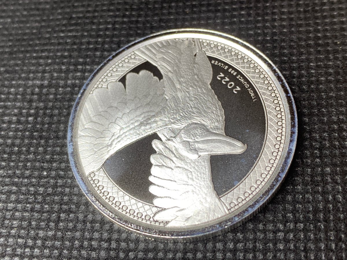 31.1グラム 2022年 (新品) コンゴ「ハシビロコウ」純銀 1オンス 銀貨の画像5